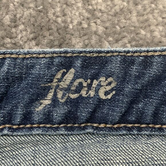 Calvin Klein Flared Jeans Women 14 Blue 5-Pocket Design‎ Stretch Belt Loops E50 - Picture 7 of 16